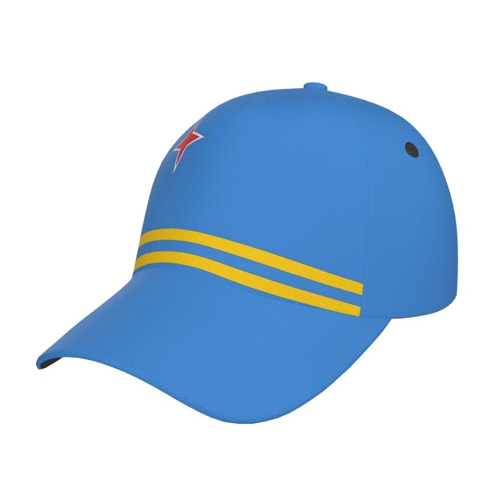 2345 Cute Aruba Flag Baseball Hat Retro Flag Hats Packable Summer Travel